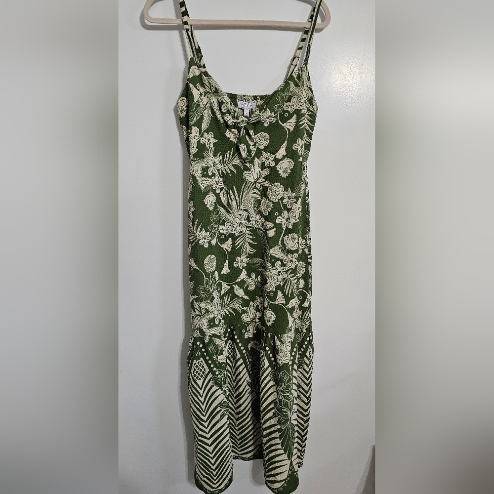 Sofia by Sofia Vergara Green Floral Maxi Dress